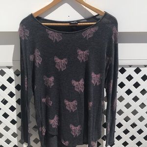 Cute Grey Long Sleeved Shirt